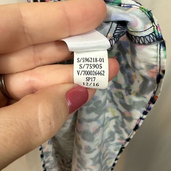 Athleta Sunbeam Easy Breezy Midi Sleeveless Multicolor Dress XS - Picture 5 of 7